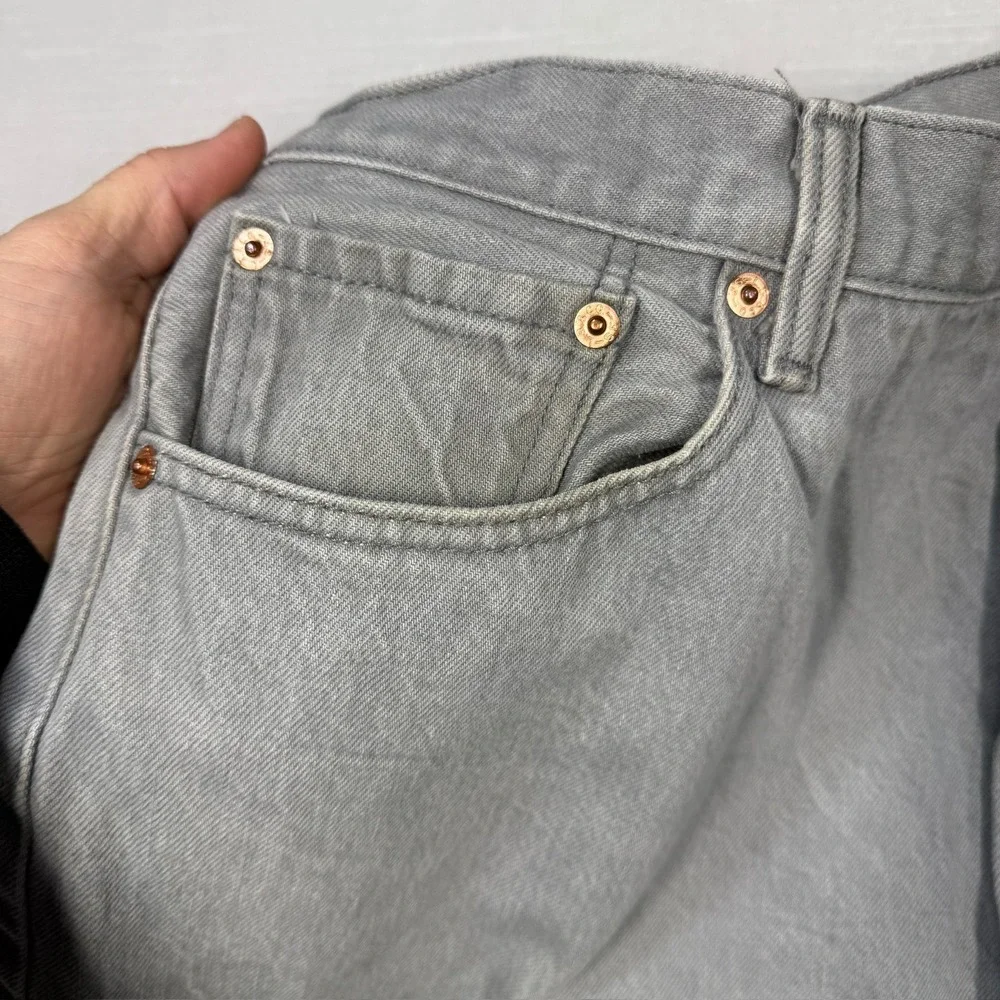 Levis 501xx Jeans Mens 44x32 (Fits 41X29)‎ Straight Gray Selvedge Stained